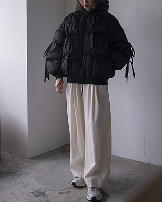 ENFOLD/ RIBBON DOWN-JAKET