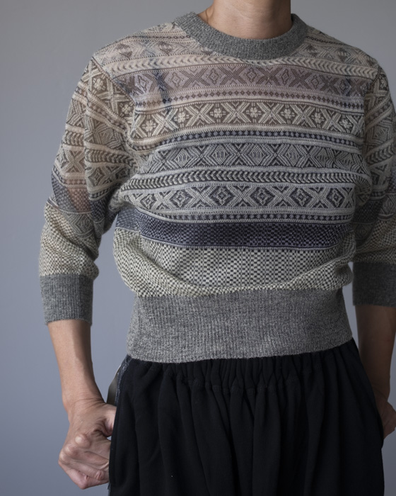 VONIQUE / JUN MIKAMI / FAIR ISLE CARDIGAN