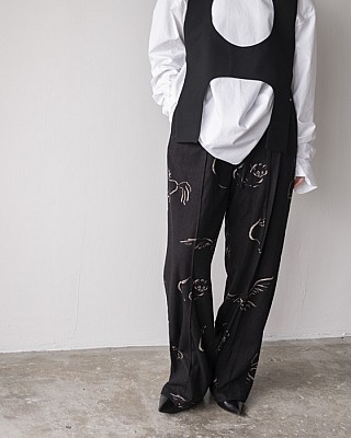 WRYHT/ STRINGS WAIST TROUSER