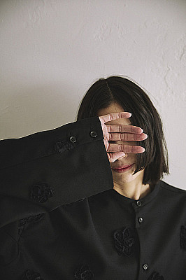 villd /Floral Embroidered wool shirt Jacket