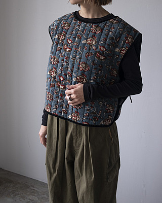 ARCHI/ BLOCK PRINT QUILTED VEST
