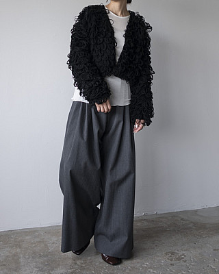 SEEALL/ LOOPS CARDIGAN (blk)