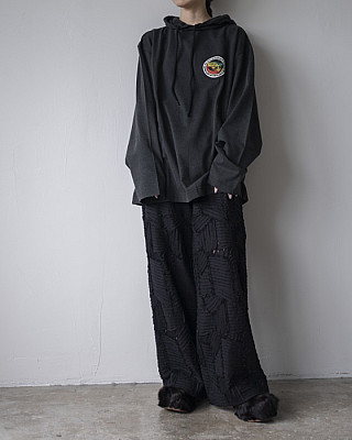 HOLIDAY / SUPER FINE DRY DAMAGE L/S HOODIE(RASTER CIRCLE)