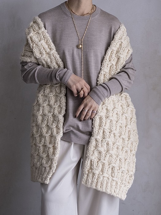 vonique / knit pullover(Greige)