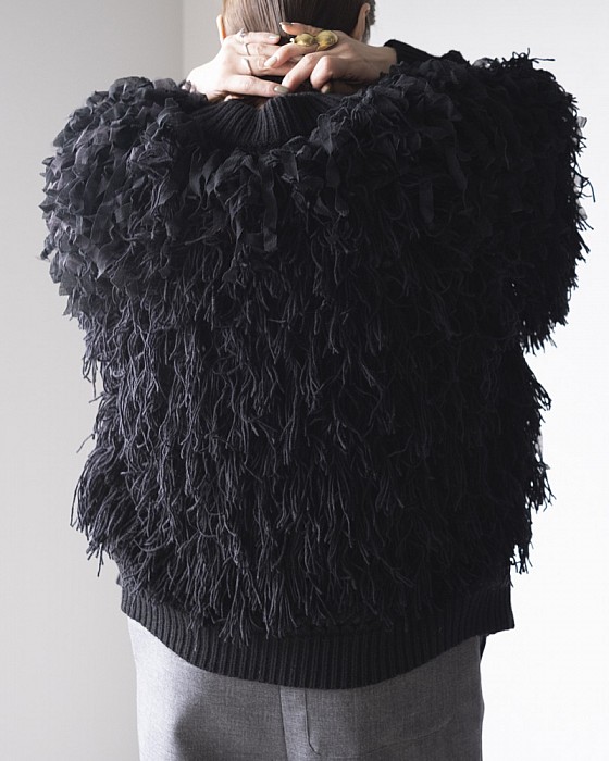 VONIQUE / 【sale】OPEN SESAME CLUB/tulle fur blouson