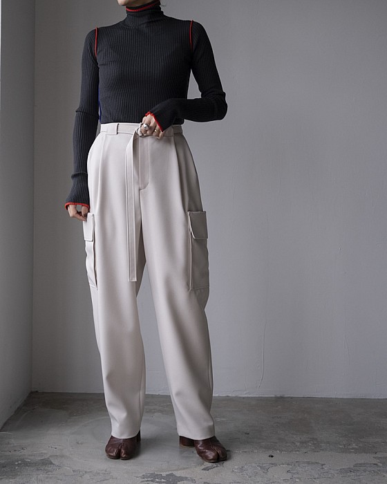 VONIQUE / IIROT/Wool like band trouser