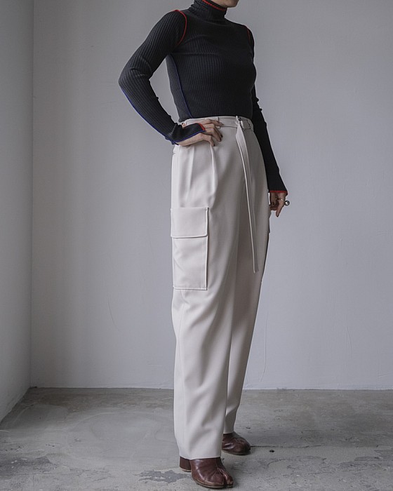 VONIQUE / IIROT/Wool like band trouser