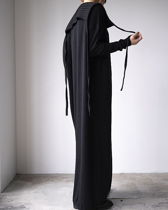PERD /  Knit long dress  (Black)