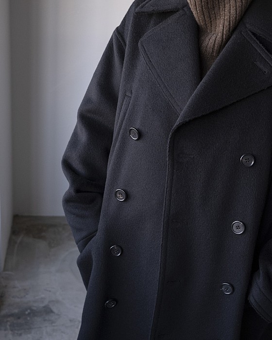 INSCRIRE/ wool double long coat