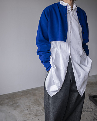 villd / short knit cardigan