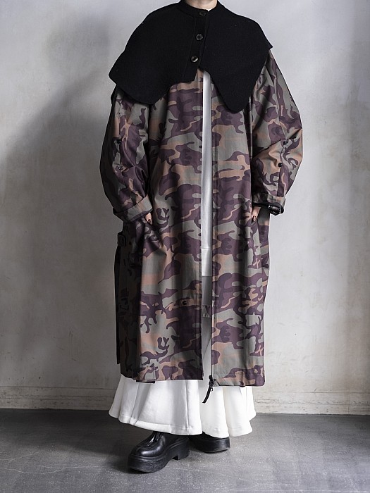 VONIQUE / 【SALE】WILD THINGS × JUN MIKAMI /Shell coat (CAMO)<sale>