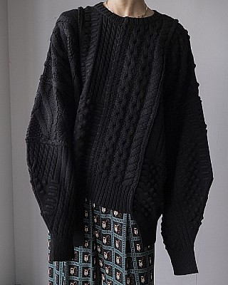 ENFOLD/ CABLE PULLOVER