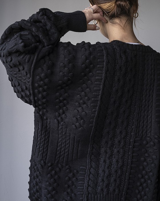 ENFOLD/ CABLE PULLOVER