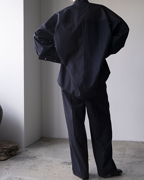 ENFOLD/STRAIGHT-TAILORED TROUSERS