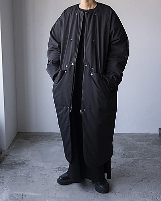 junmikami/down coat(BLACK)