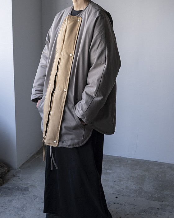 junmikami/down coat(GRAY)