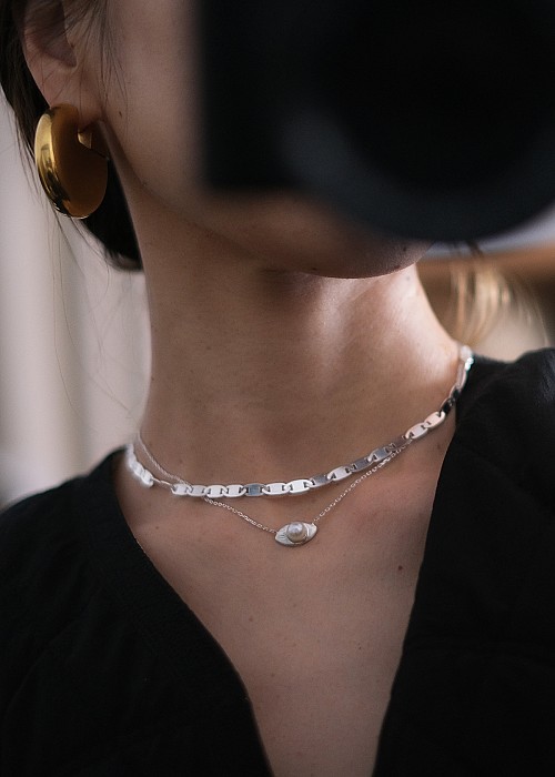 全品特価8UEDE EIGHT CHOKER(SILVER) アクセサリー