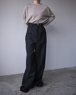 ENFOLD/ WIDE TROUSERS